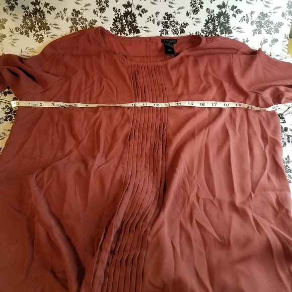 Ann Taylor Factory red blouse G2 - Picture 5 of 6